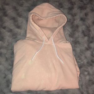 light pink hoodie